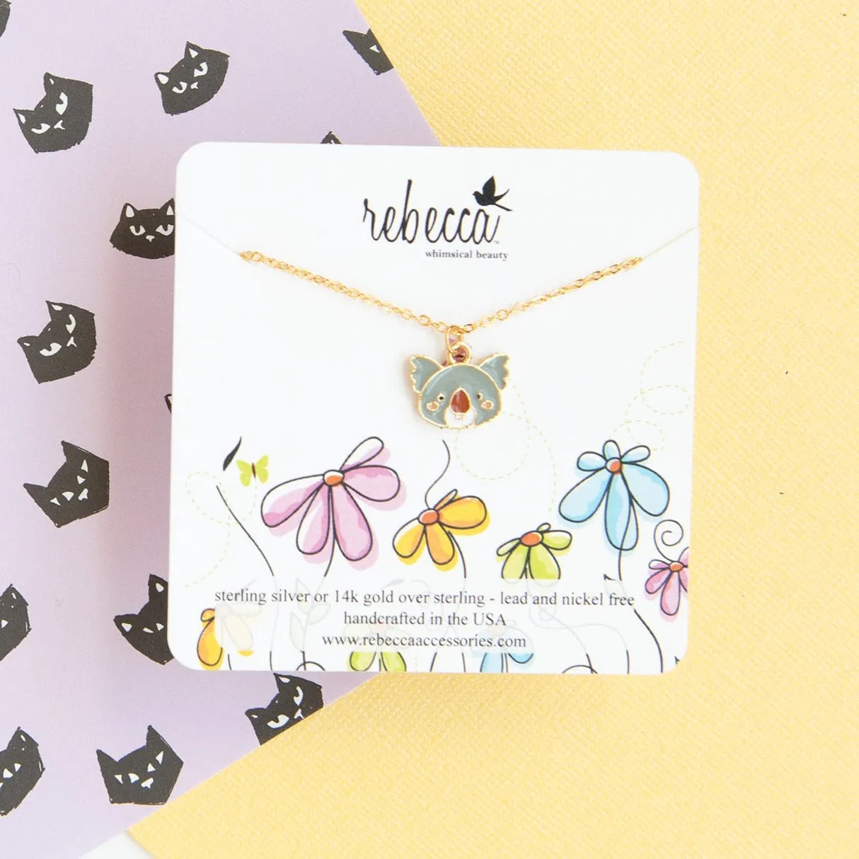 Koala Enamel Charm Necklace Children’s Jewelry