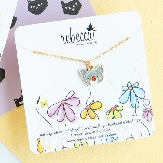 Koala Enamel Charm Necklace Children’s Jewelry