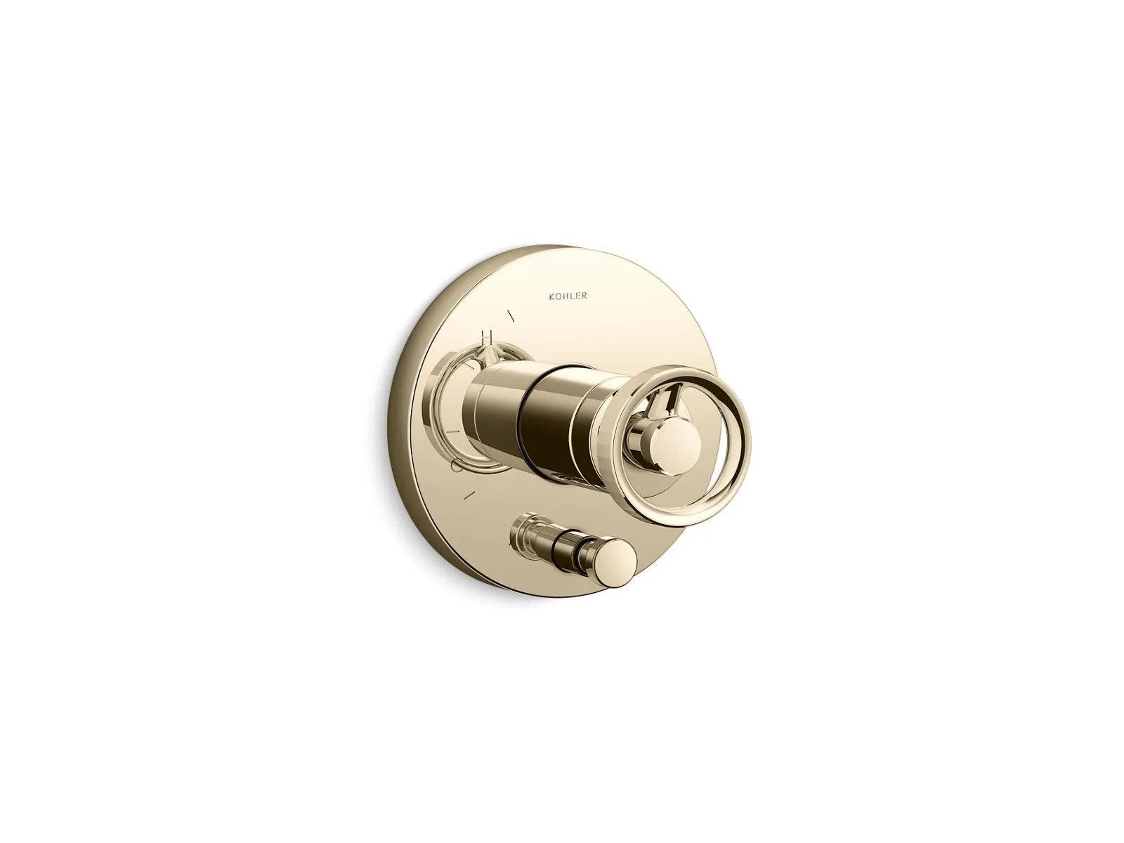 KOHLER K-T78016-9 Components Rite-Temp valve trim with Industrial handle and diverter