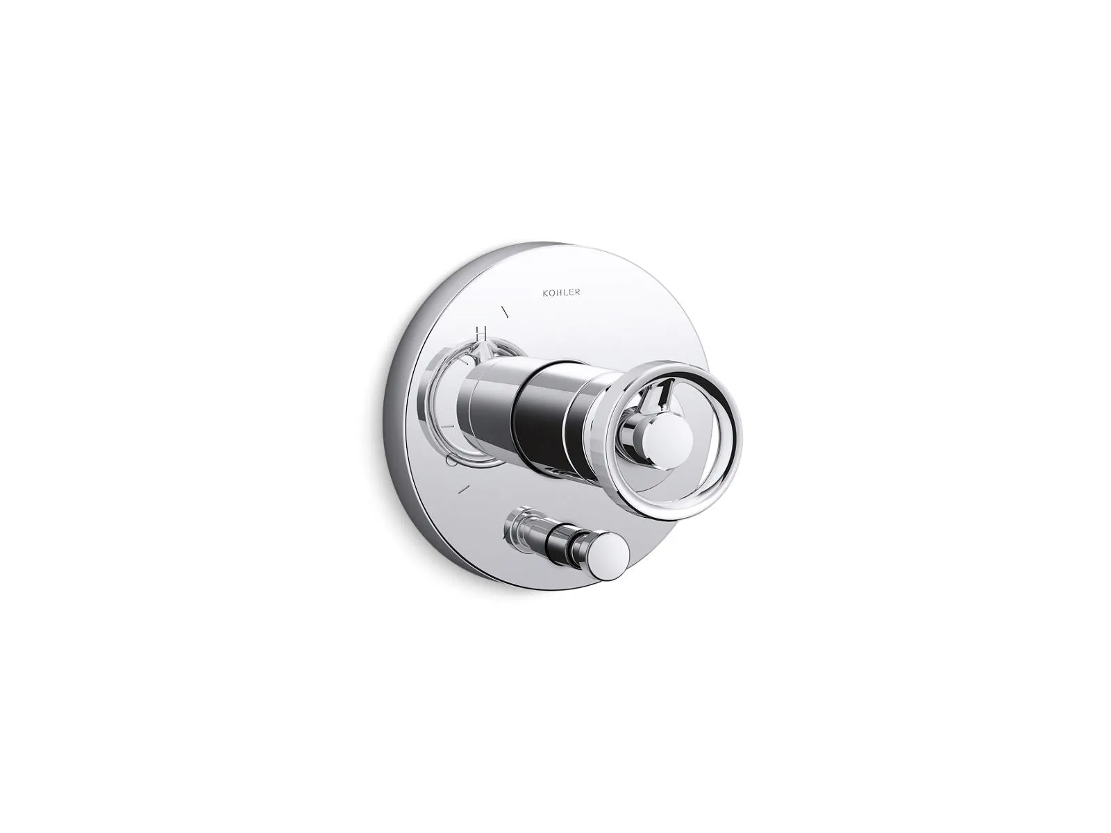 KOHLER K-T78016-9 Components Rite-Temp valve trim with Industrial handle and diverter