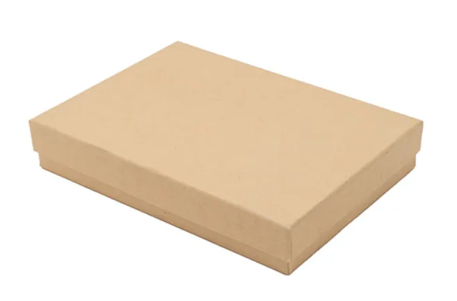 Kraft Cotton Filled Jewelry Boxes