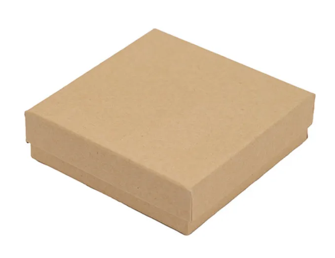 Kraft Cotton Filled Jewelry Boxes