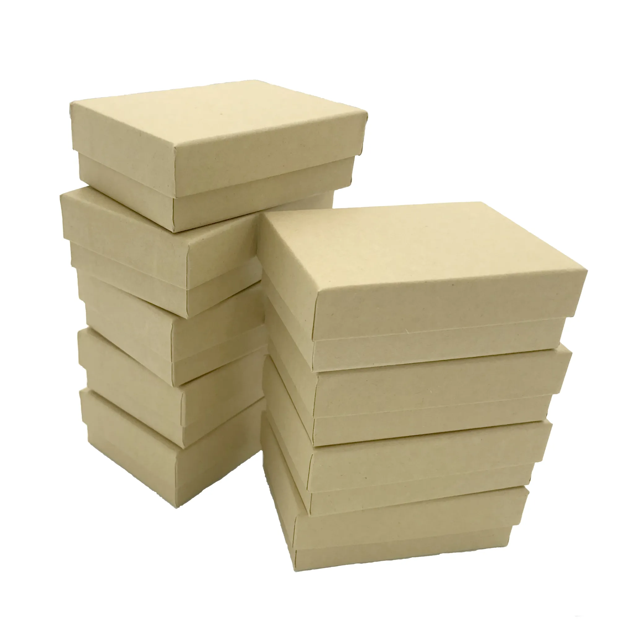 Kraft Cotton Filled Jewelry Boxes