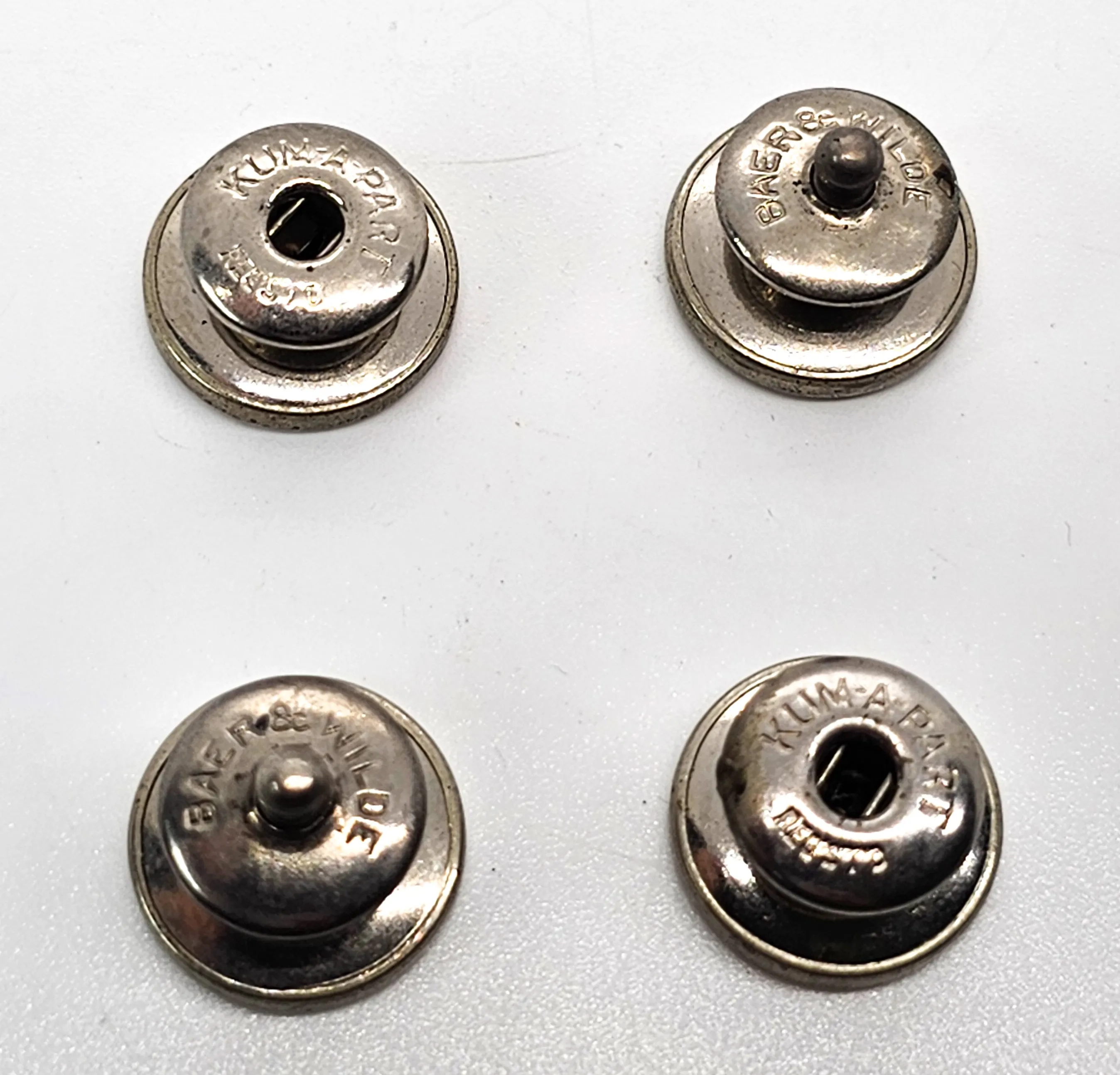 KUM-A-PART BAER & WILDE Art Deco Asian N Monogram Snap Cufflinks