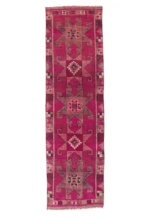 'Lee' Vintage Turkish Runner- 3'2'' x 11'2''
