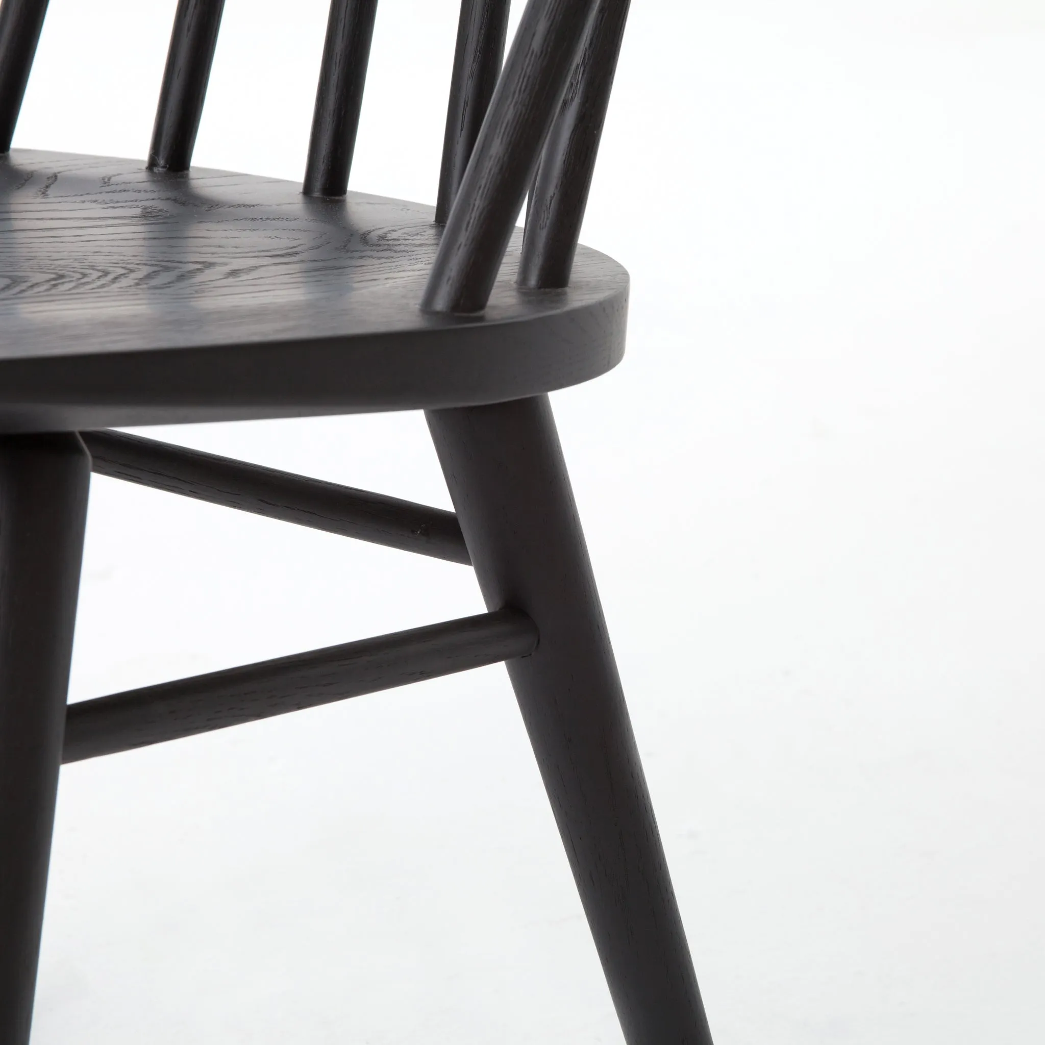Lewis Windsor Chair, Black Oak