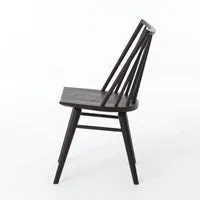 Lewis Windsor Chair, Black Oak
