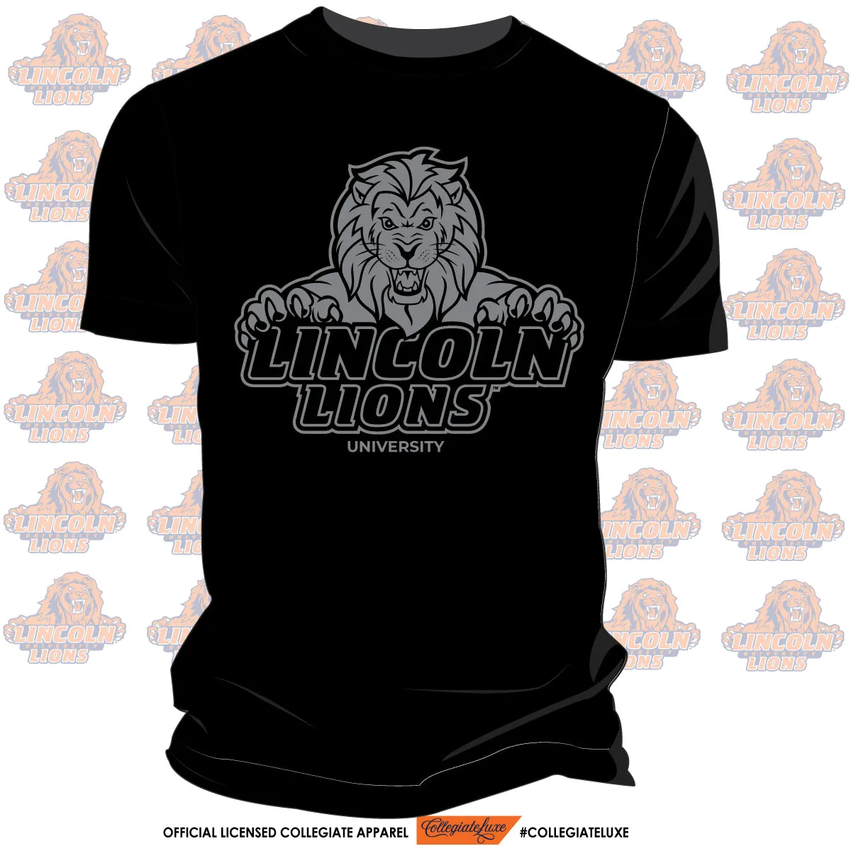 LINCOLN |  BHM 3D PUFF Black Unisex Tees (**)