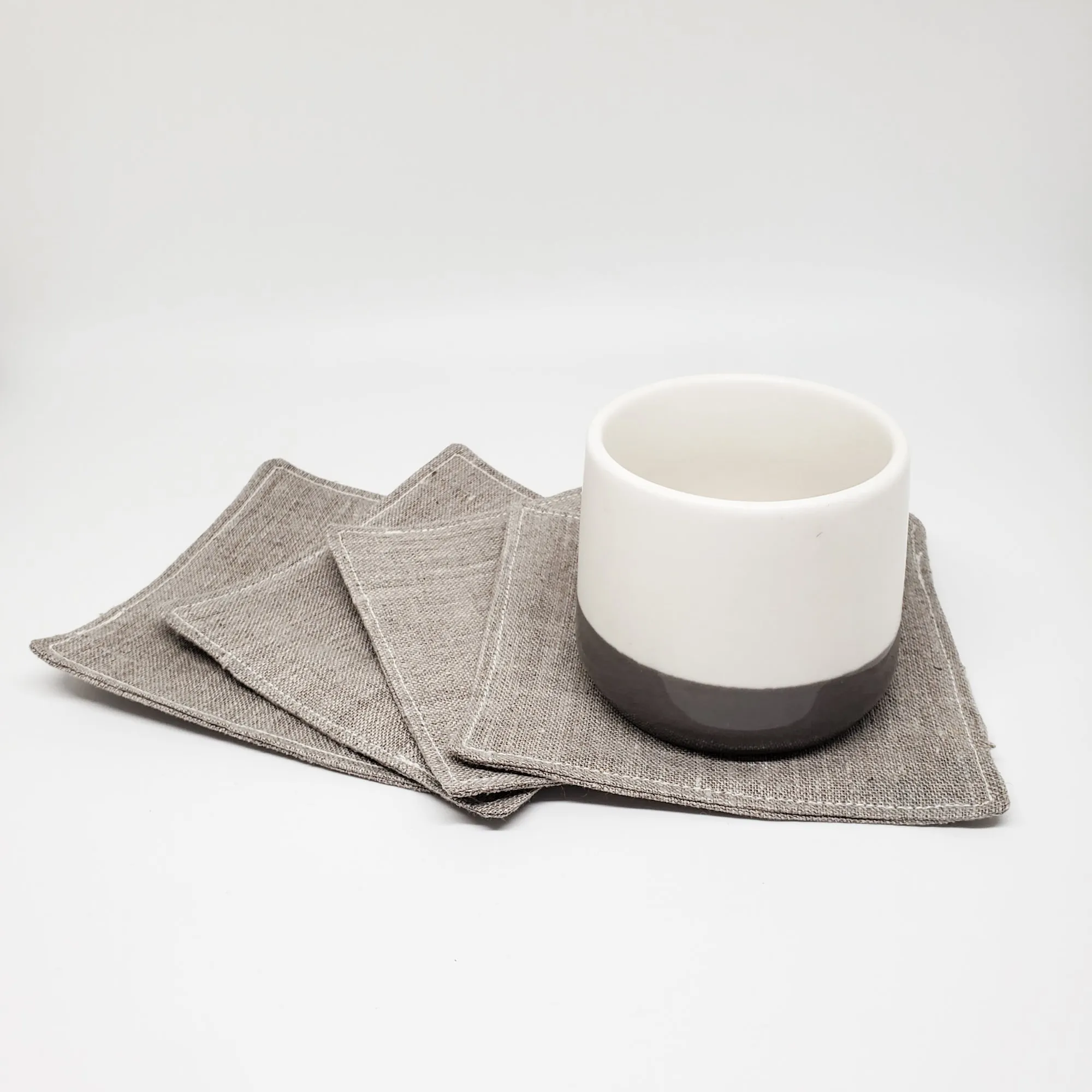 Lithuanian Linen Coasters in Natural