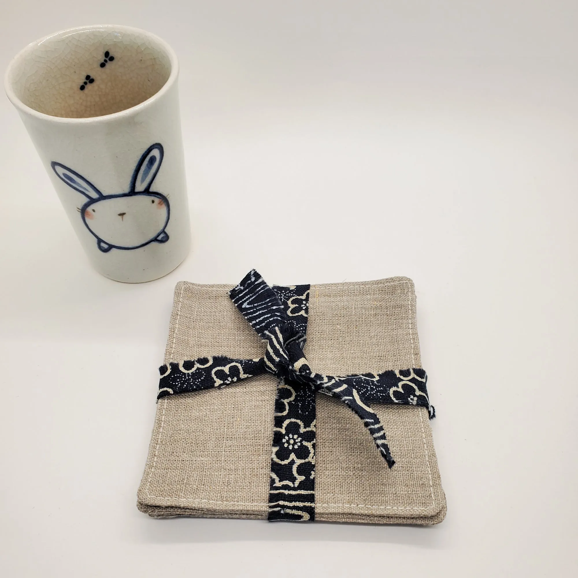 Lithuanian Linen Coasters in Natural