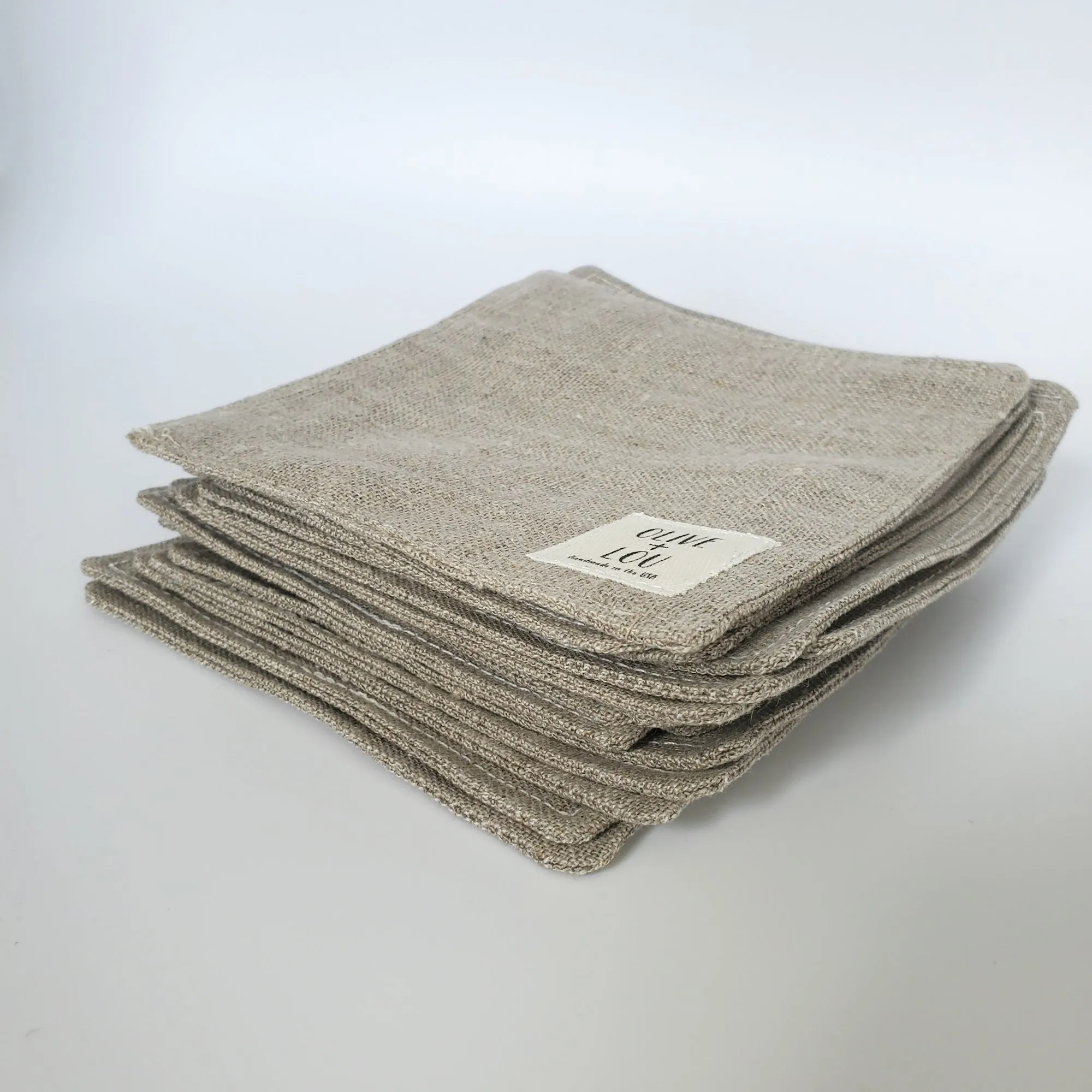 Lithuanian Linen Coasters in Natural