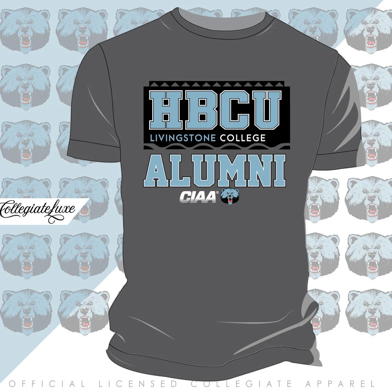 Livingstone | 90's HBCU Alumni Gray Unisex Tees (Z)