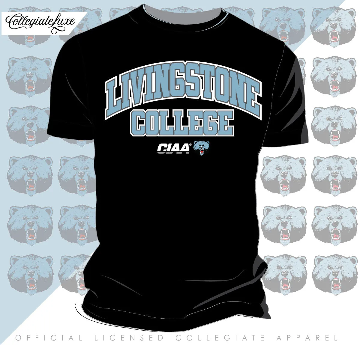 Livingstone | University Arch Black Unisex Tees (DK)