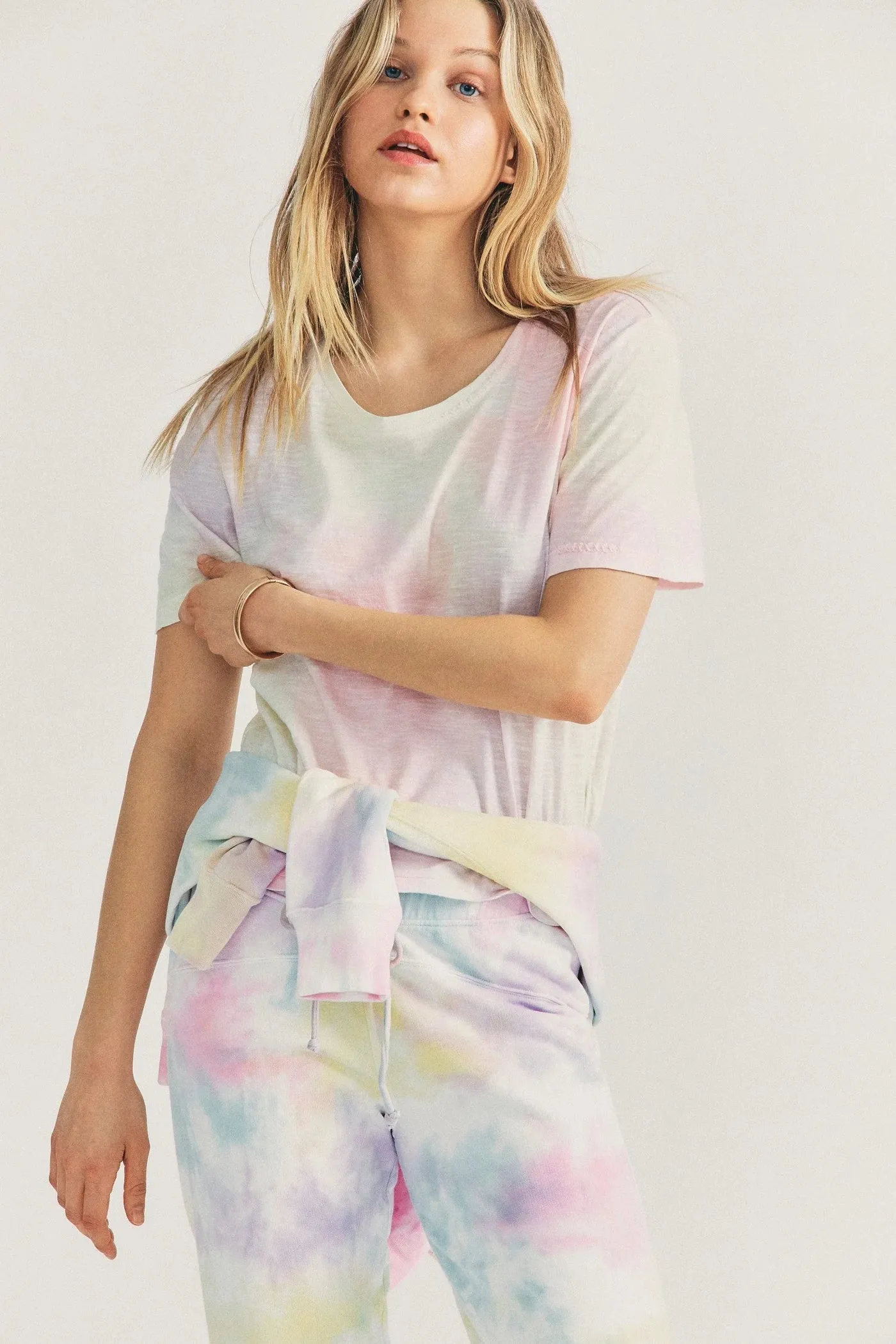 Love Shack Fancy - Calix Tee - Multi Tie Dye
