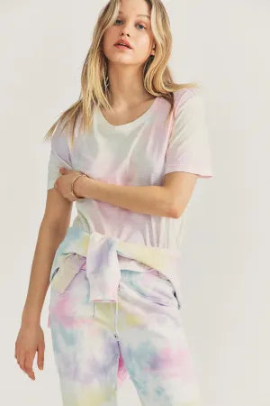 Love Shack Fancy - Calix Tee - Multi Tie Dye