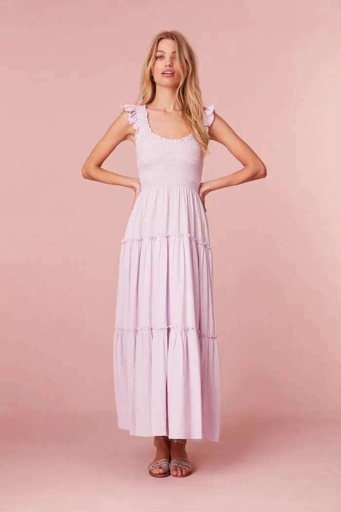 Love Shack Fancy - Chessie Dress - Lilac Bloom