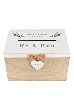 Love Story Card Box "Best Wishes To The Mr & Mrs"