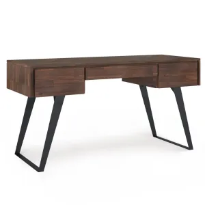 Lowry Desk with Deep Drawers in Acacia