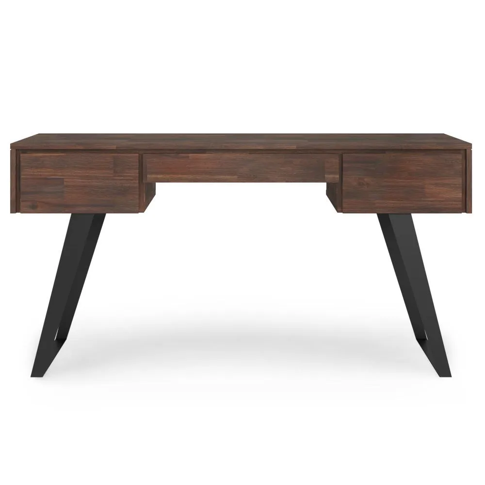 Lowry Desk with Deep Drawers in Acacia