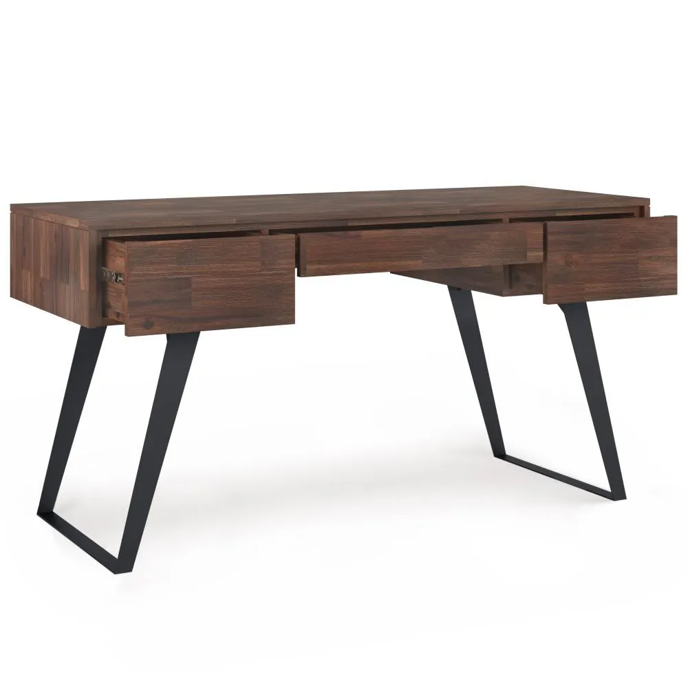 Lowry Desk with Deep Drawers in Acacia