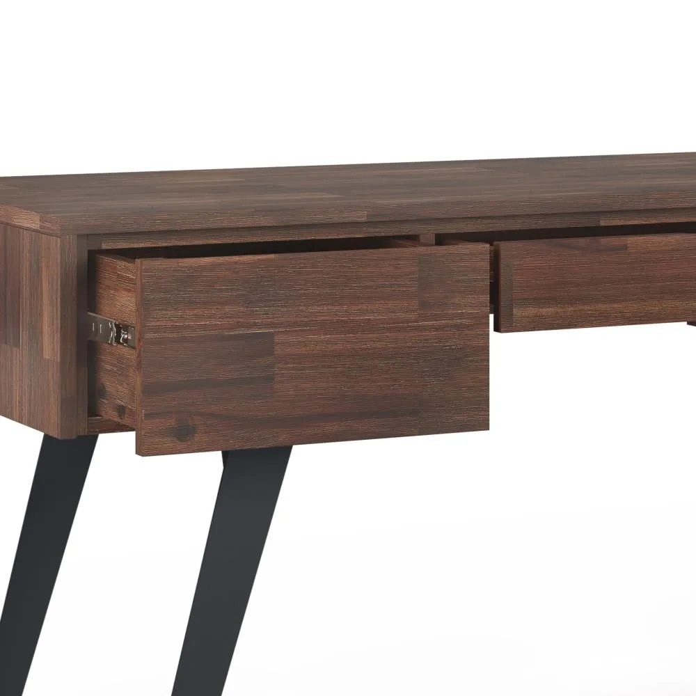 Lowry Desk with Deep Drawers in Acacia