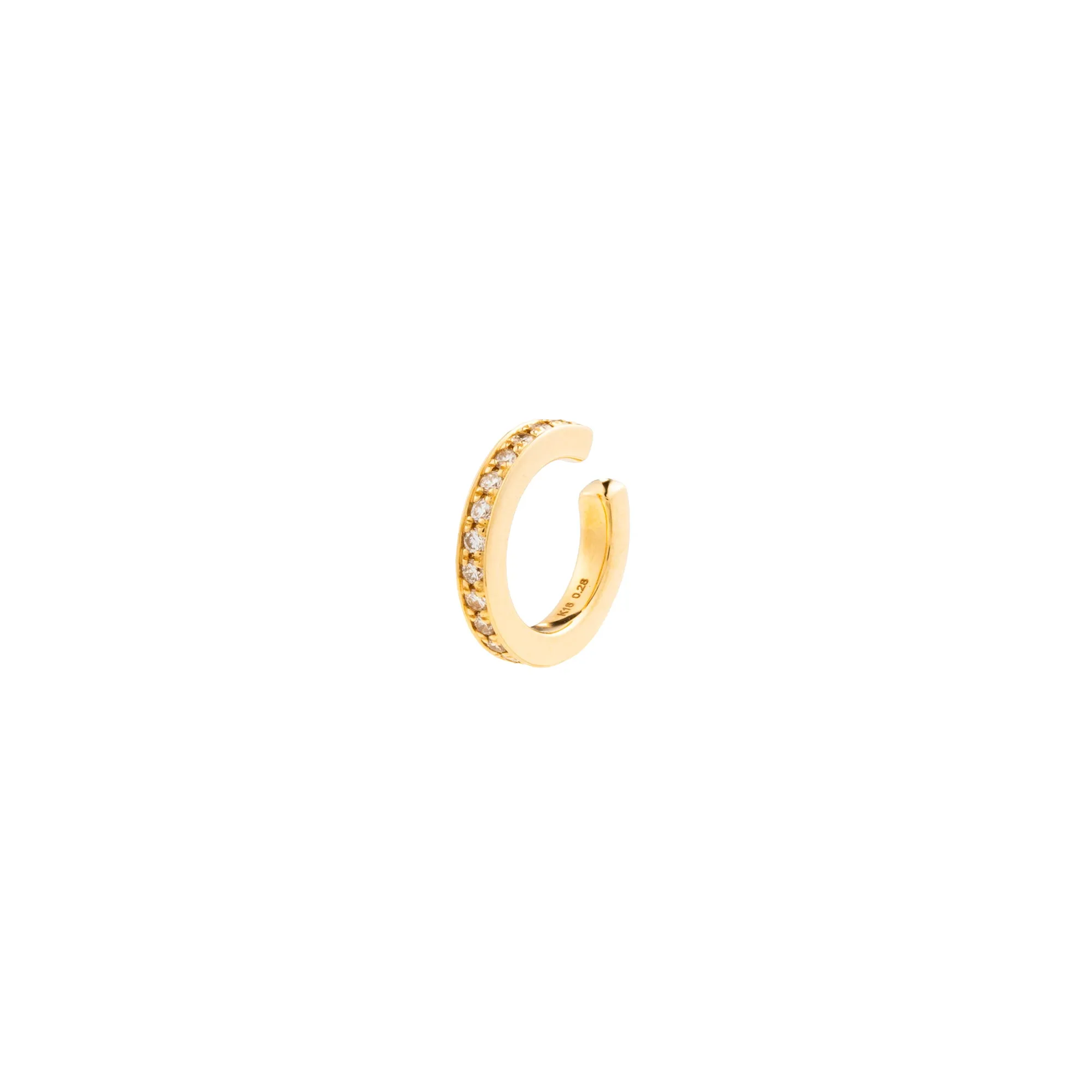 【Made-To-Order】 18K ALL ABOUT BASICS Diamond Ear Cuff Small size