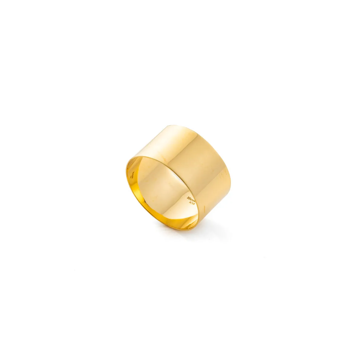 【Made-To-Order】18K ALL ABOUT BASICS Flat Wide Band Ring