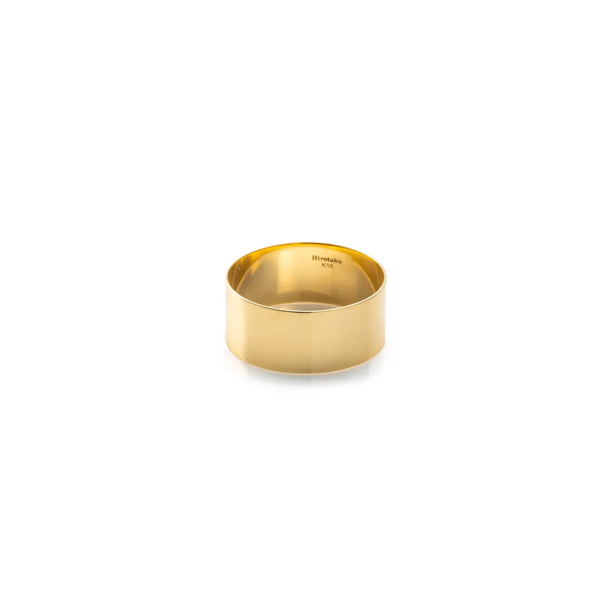 【Made-To-Order】18K ALL ABOUT BASICS Flat Wide Band Ring