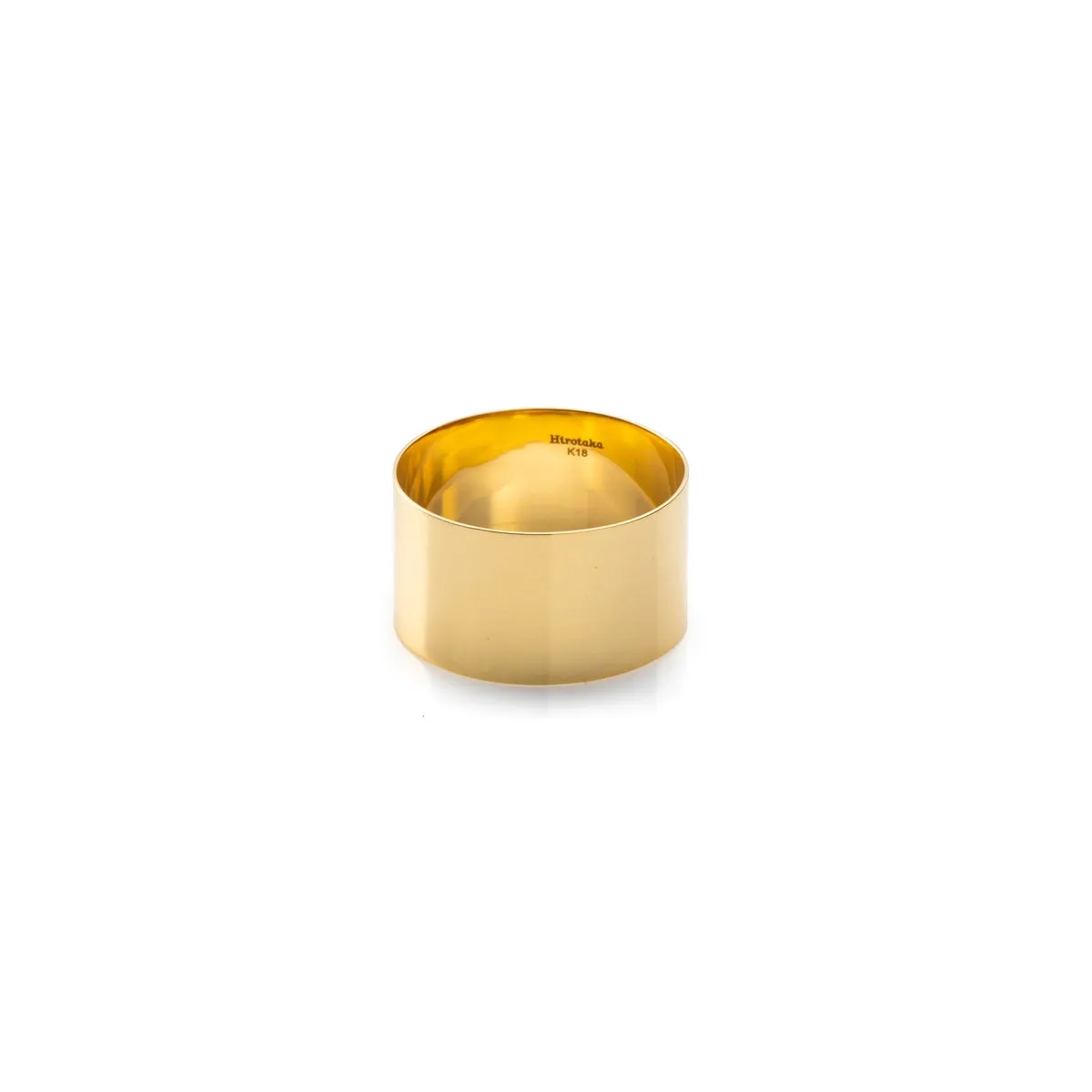 【Made-To-Order】18K ALL ABOUT BASICS Flat Wide Band Ring