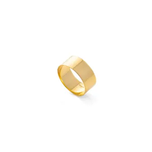 【Made-To-Order】18K ALL ABOUT BASICS Flat Wide Band Ring