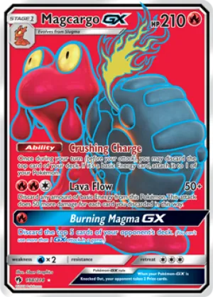 Magcargo GX 198/214 FULL ART FOIL RARE