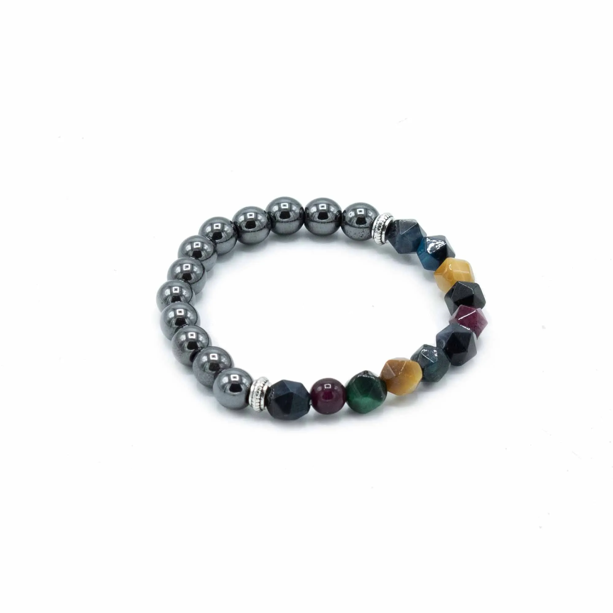 Magnetic Bracelet Rainbow Faceted Gemstone