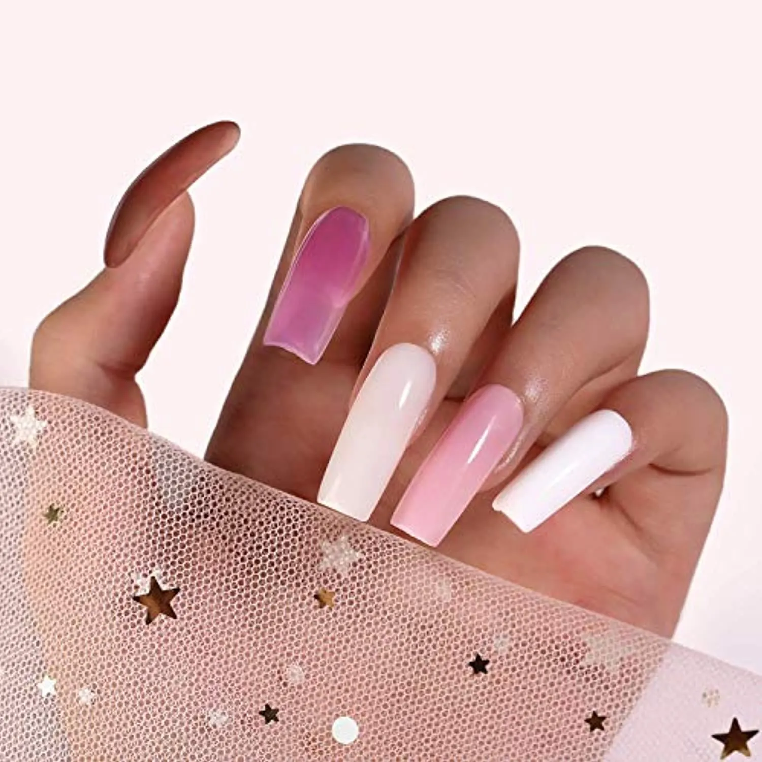 Makartt Poly Nail Gel Kit with Nail Lamp Bundle, The Seasonal Concertos Nail Extension Gel Kit 16 Colors Builder Extension Gel Kit, 6W LED Nail Dryer Gel Nail Polish Curing Lamp