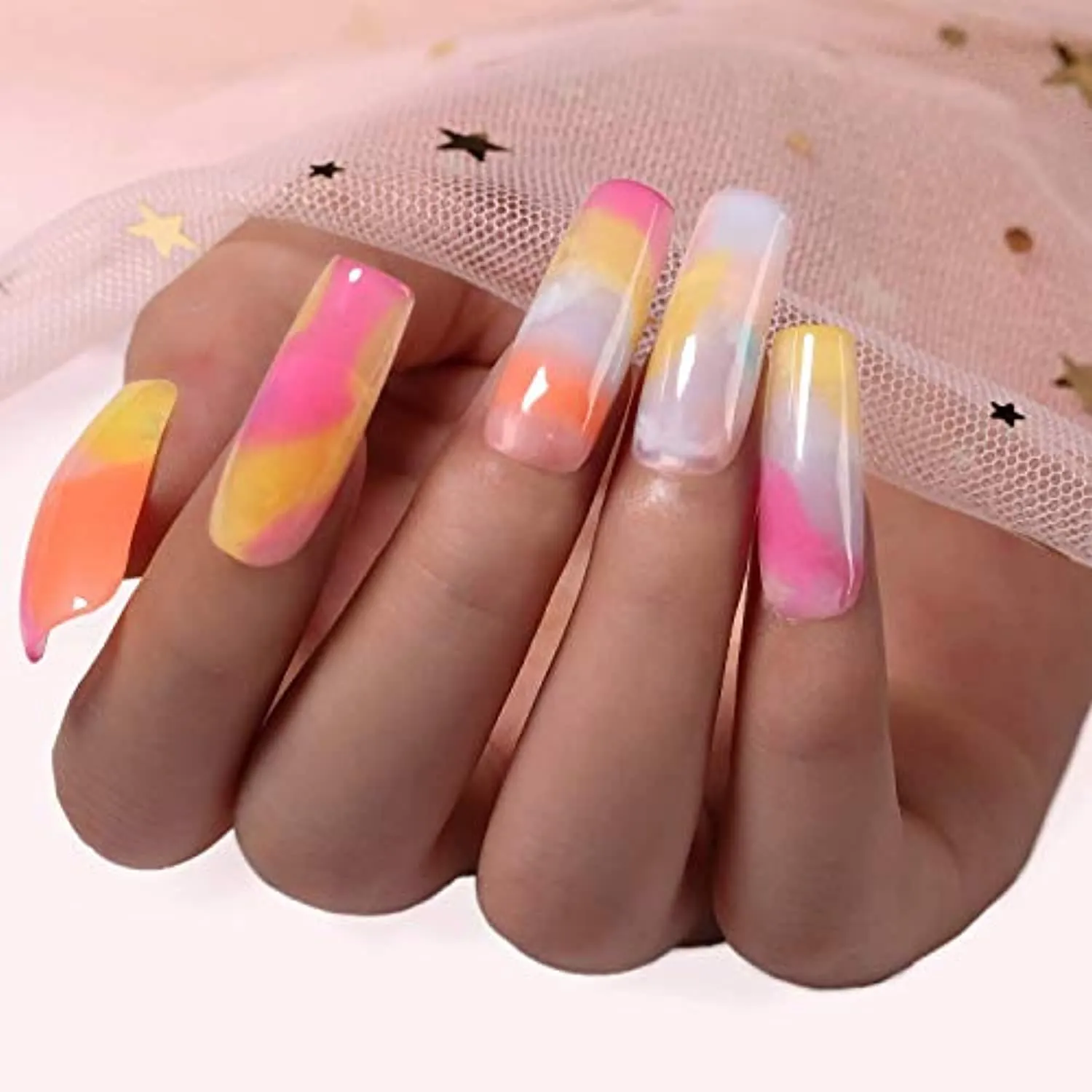 Makartt Poly Nail Gel Kit with Nail Lamp Bundle, The Seasonal Concertos Nail Extension Gel Kit 16 Colors Builder Extension Gel Kit, 6W LED Nail Dryer Gel Nail Polish Curing Lamp