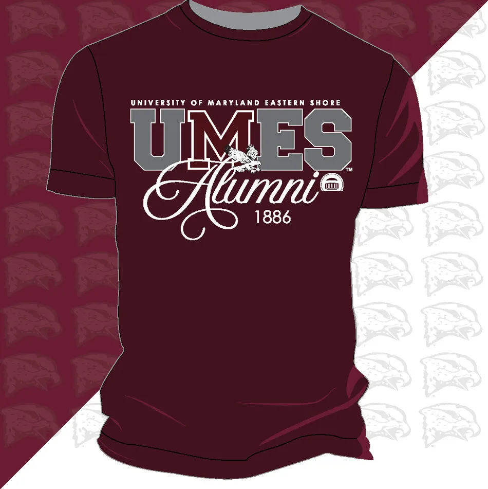 Maryland Eastern Shore | UMES | FANCY ALUMNI Maroon Unisex Tees (**)