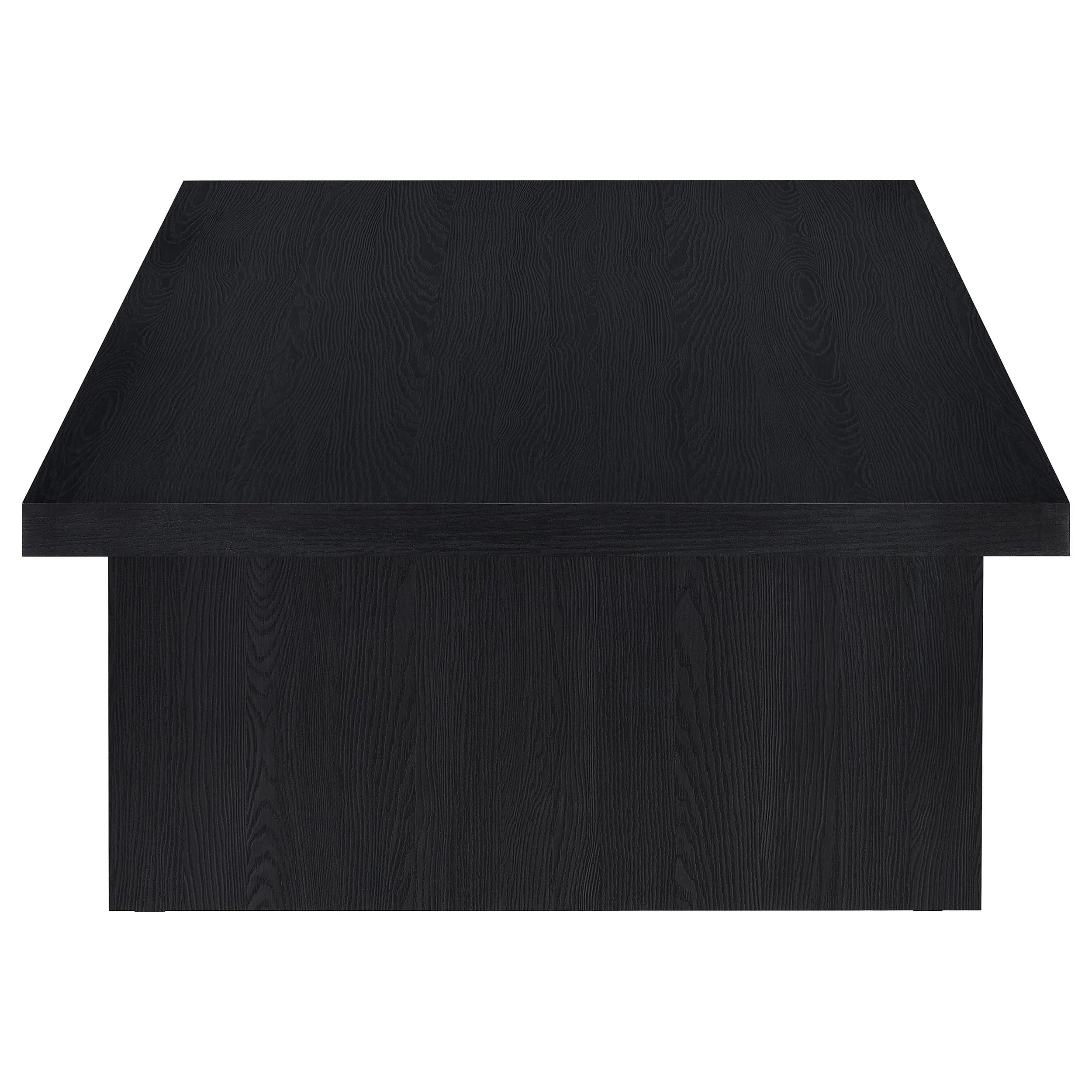 Max Rectangular Engineered Laminate Coffee Table Black