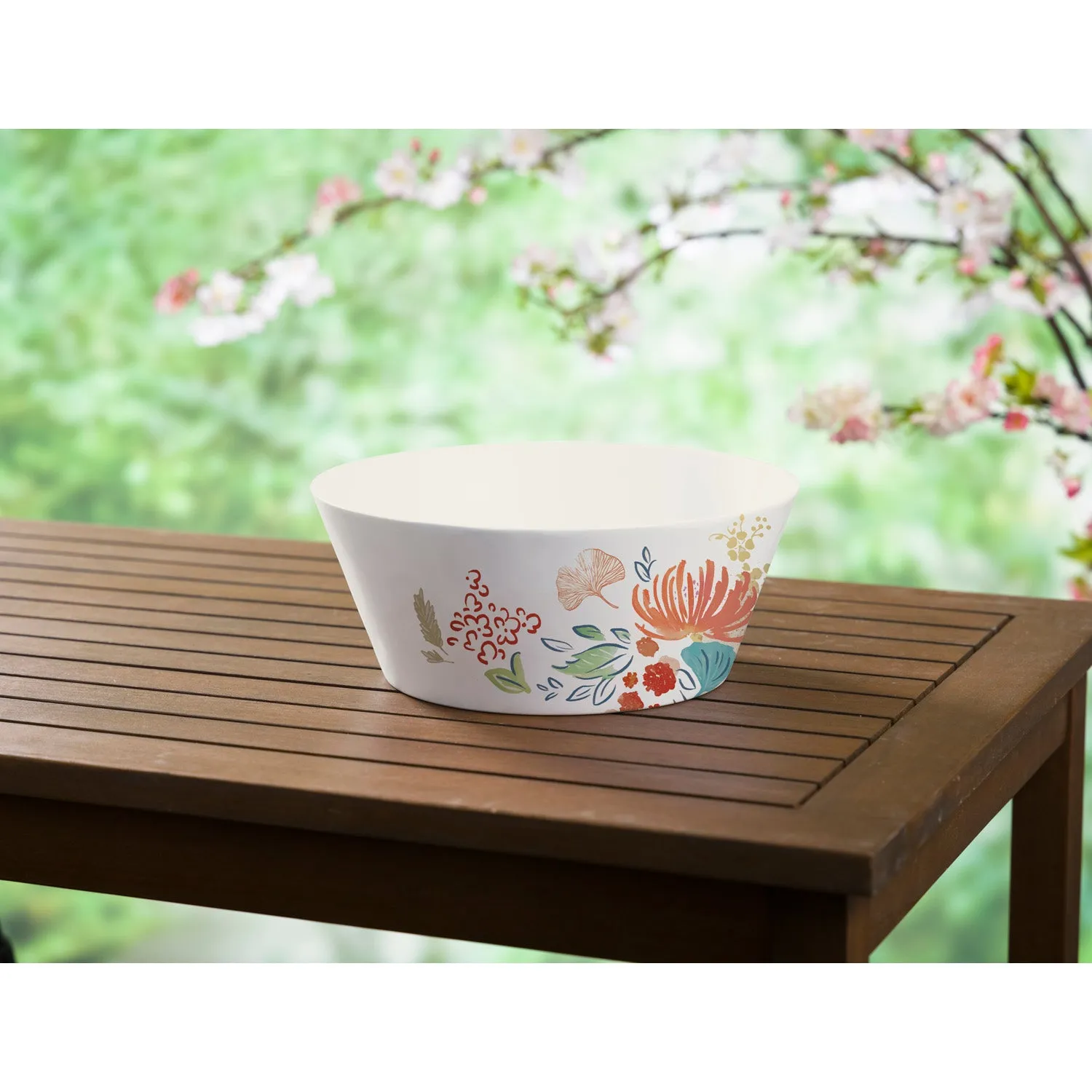 Melamine Serving Bowl, Floral Essence,2bs7022