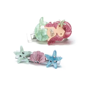Mermaid Light Green Pearlized Alligator Clip - SUM23