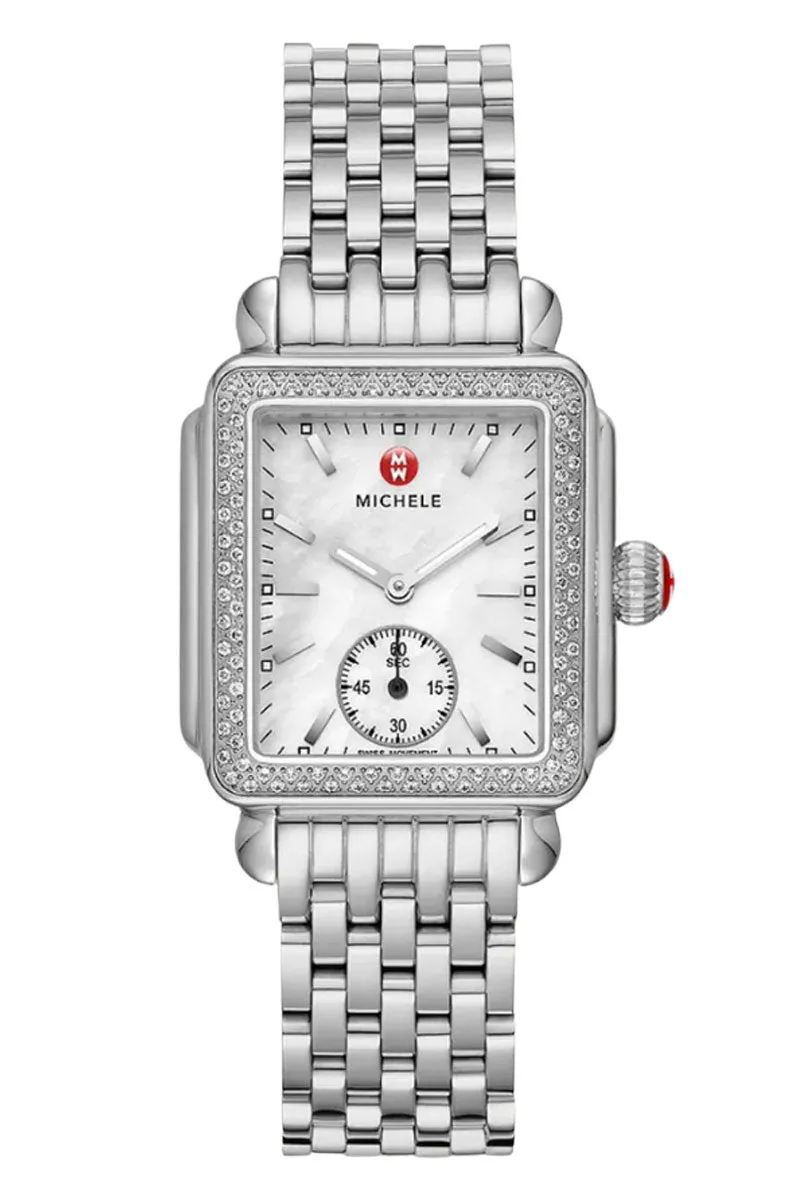 Michele Deco Mid Stainless Diamond MWW06V000001
