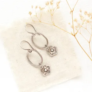 Mini Cactus Flower Mini Hoop Earrings