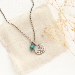 Mini Sprout & Turquoise Necklace