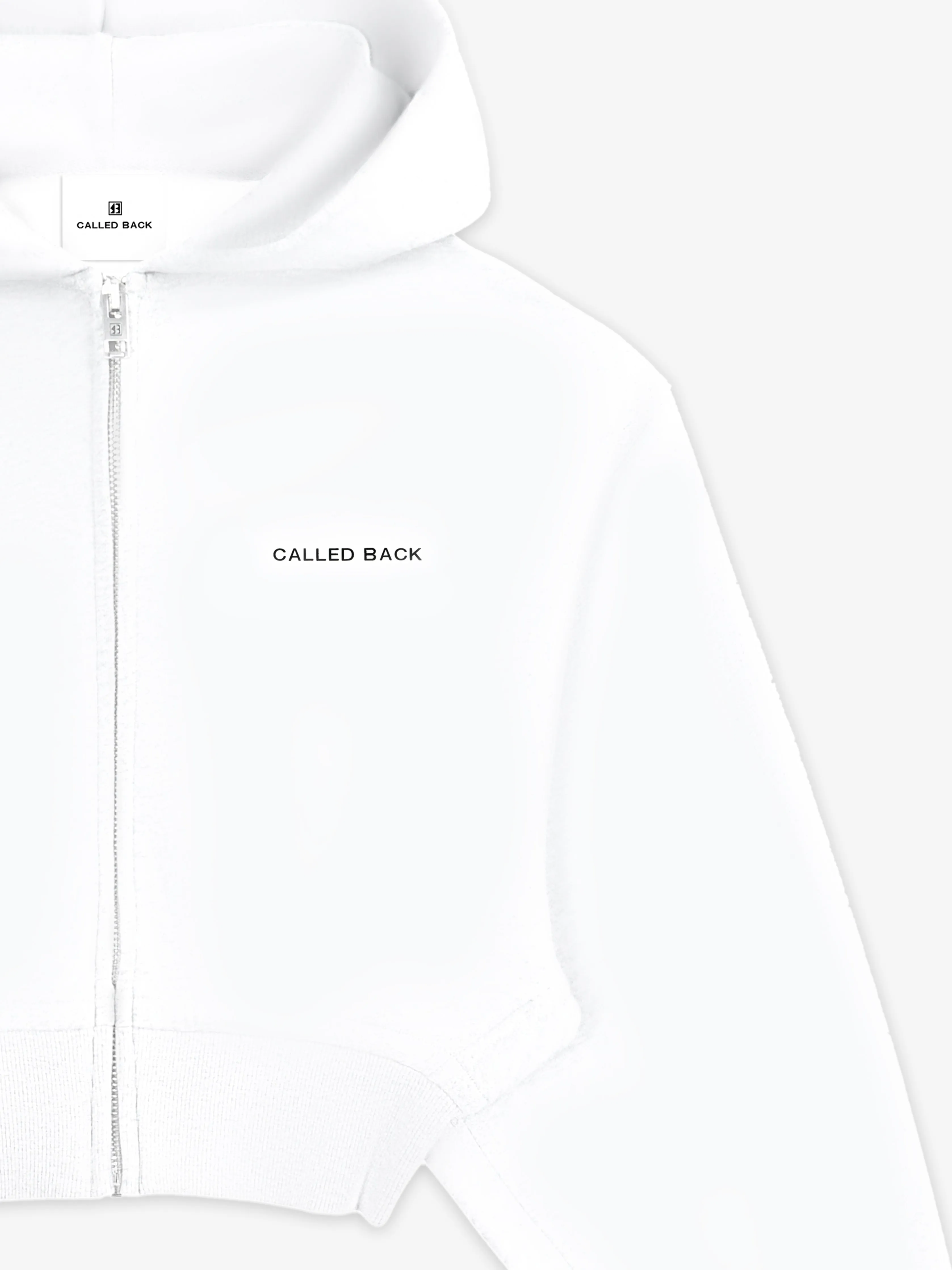 Minimalist Embroidered Hooded Sweatshirt