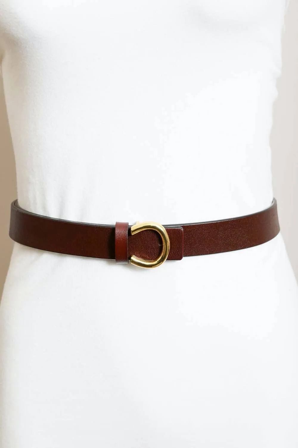 Minimalist Gold Horseshoe Belt