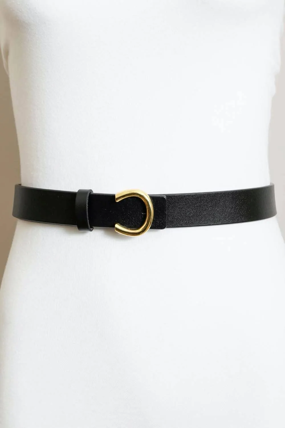 Minimalist Gold Horseshoe Belt