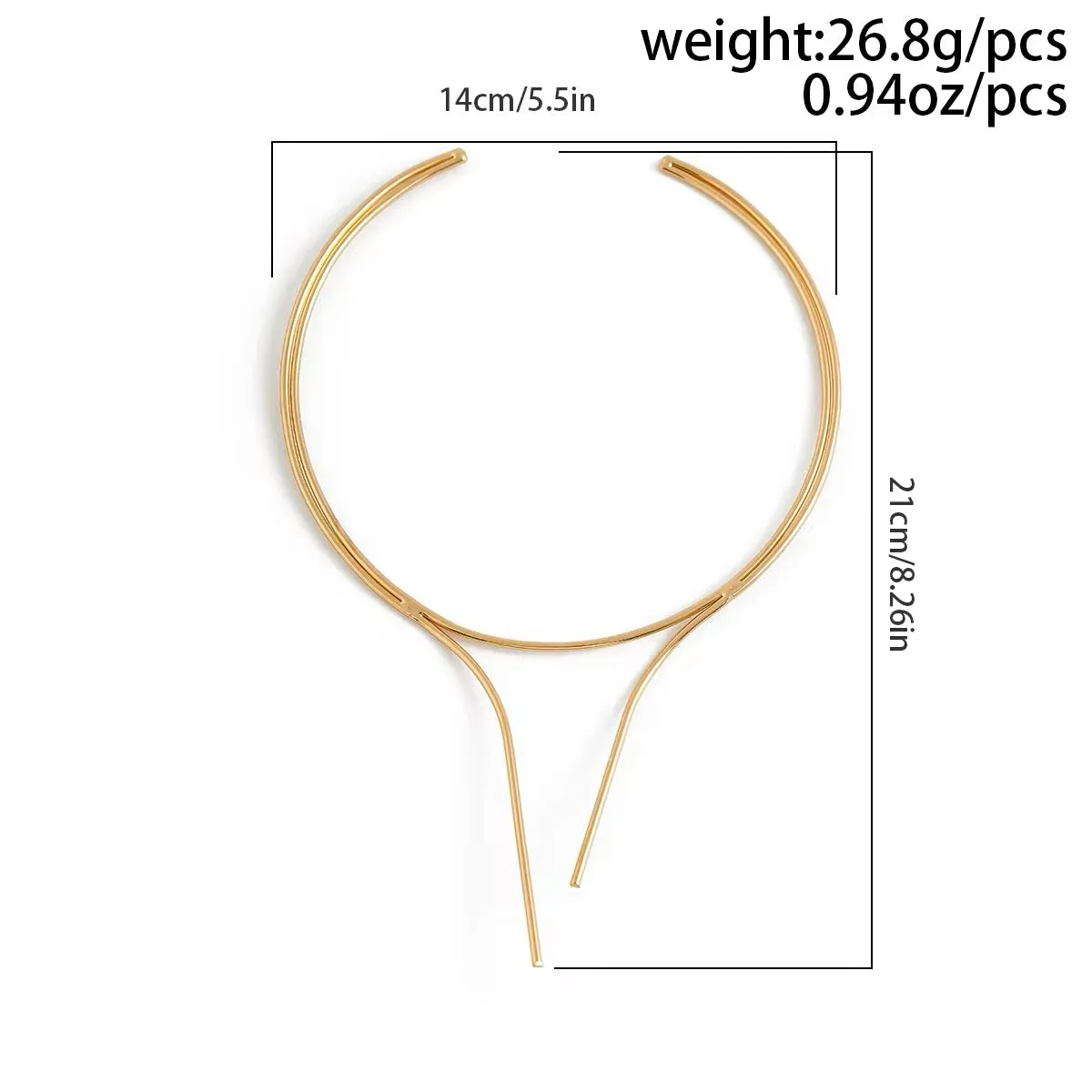 Minimalist Vivid Layers V-Shaped Choker Necklace