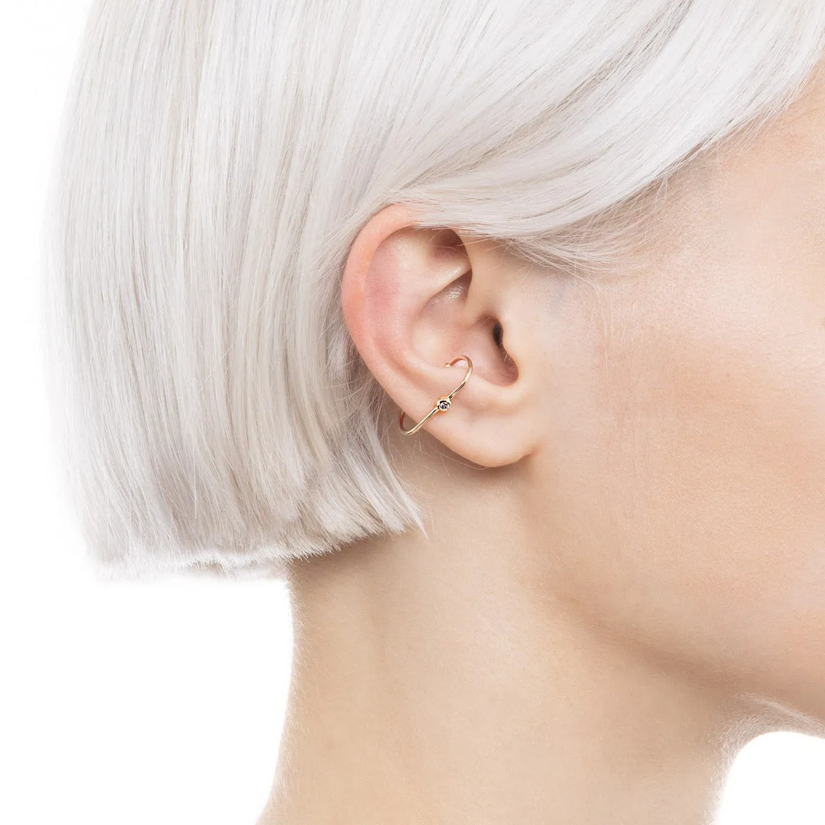 MIRÓ Diamond Ear Cuff Small size