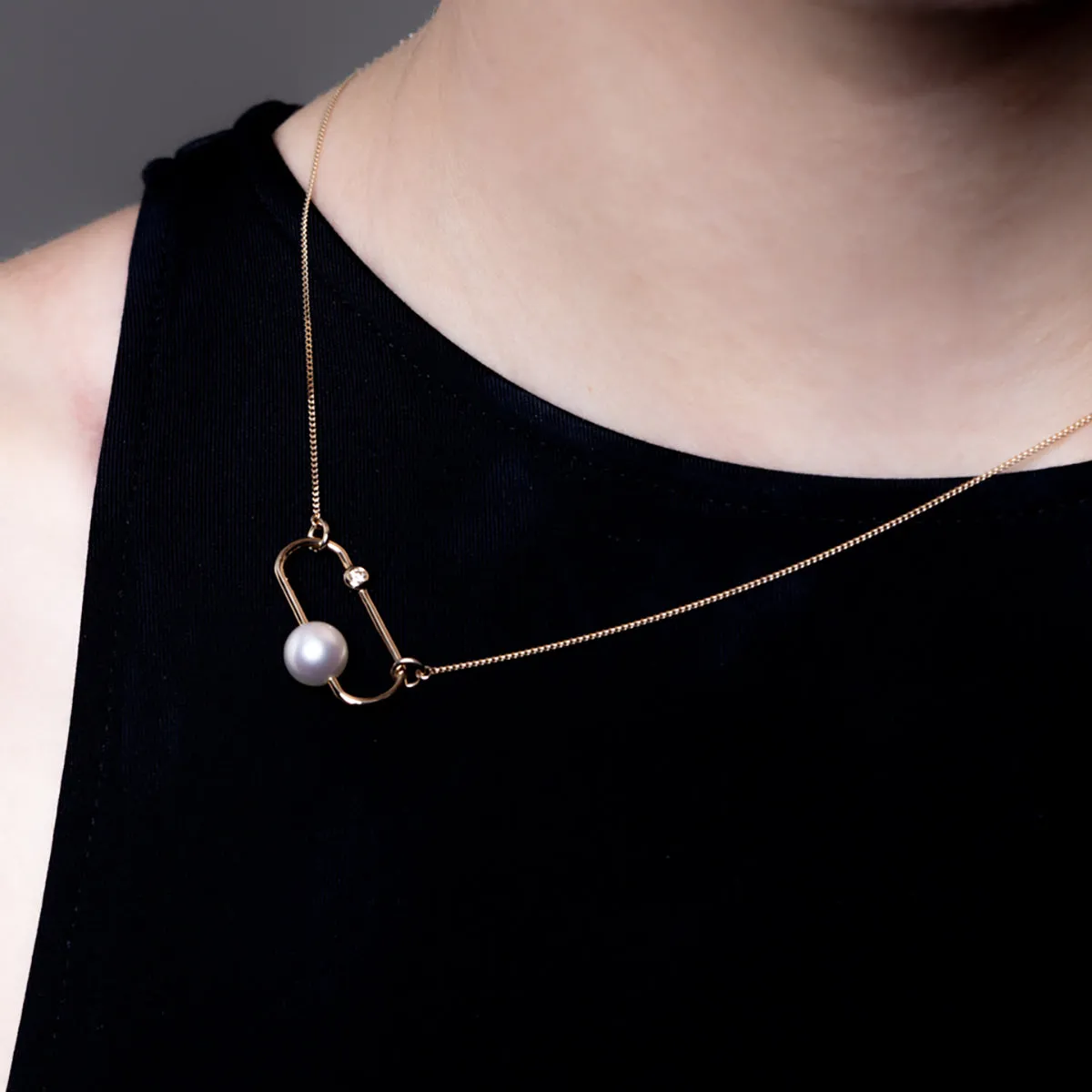 MIRÓ Diamond Pearl Necklace