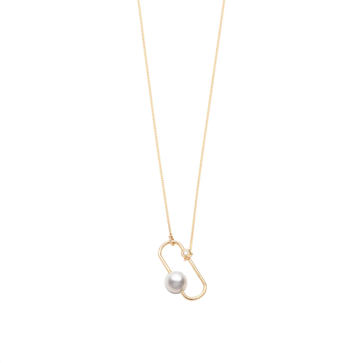 MIRÓ Diamond Pearl Necklace