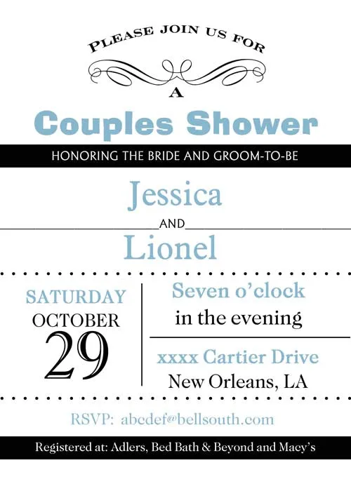MODERN LAYOUT CUSTOM INVITATION