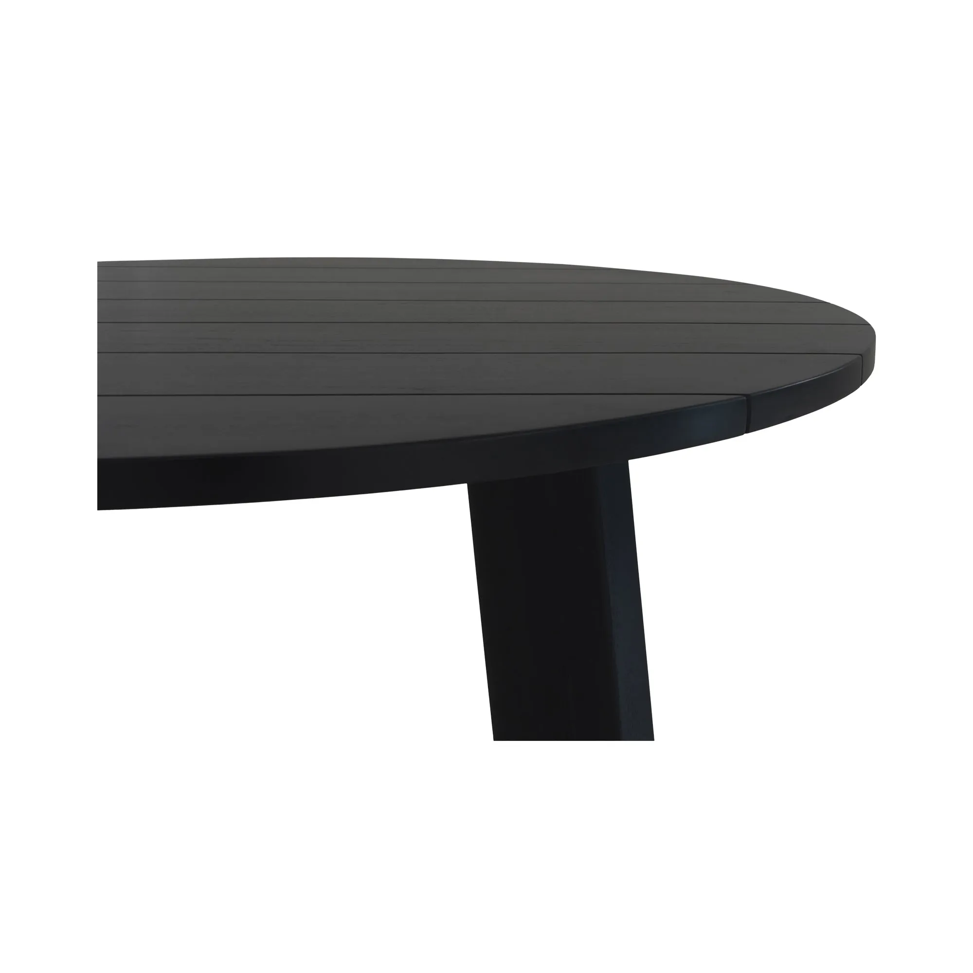 Modern Minimalist Outdoor Round Teak Dining Table
